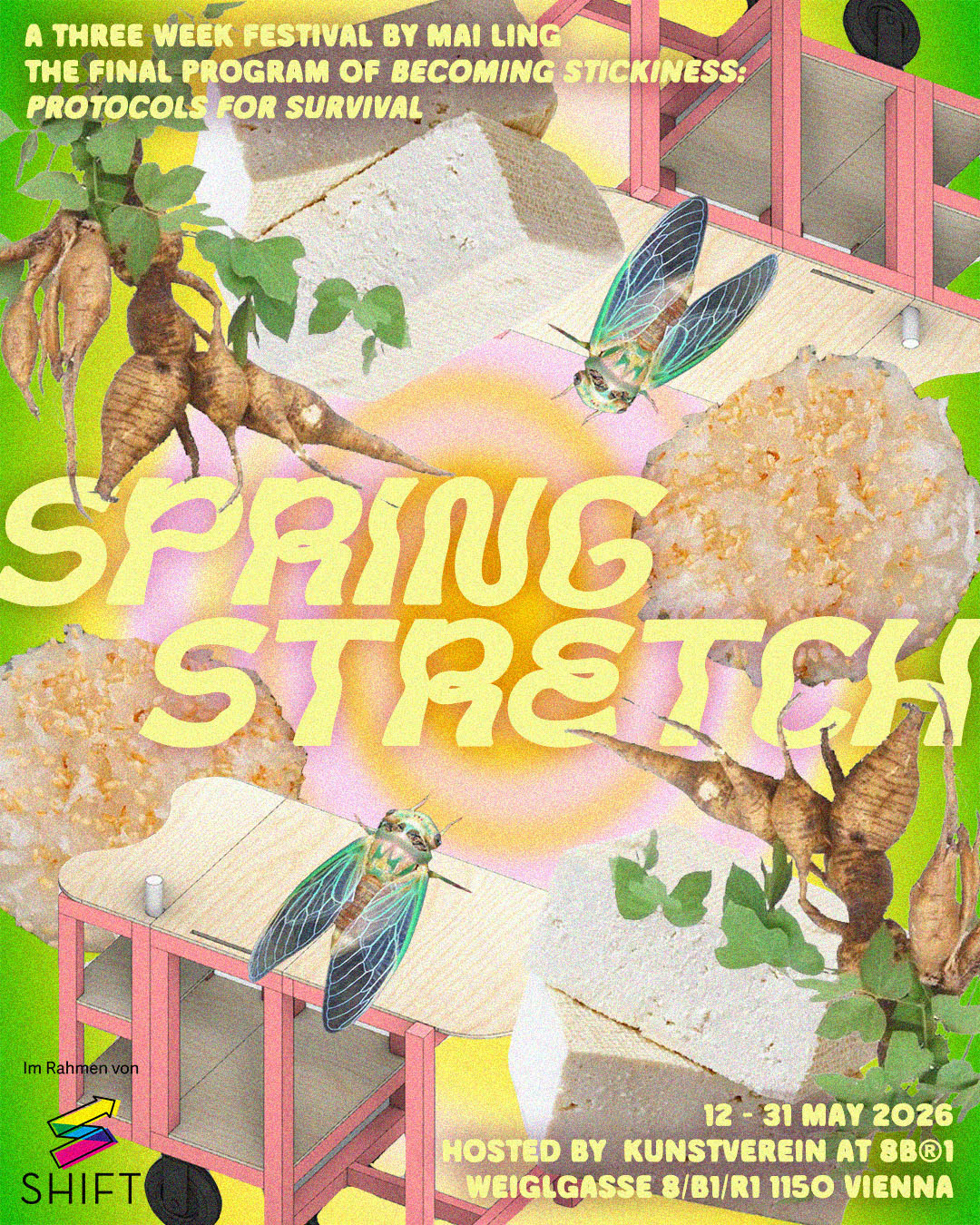 Graphic for the announcement of Spring Stretch.
